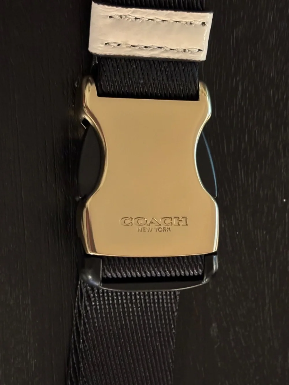 Coach Mini Belt Bag - Off White Leather